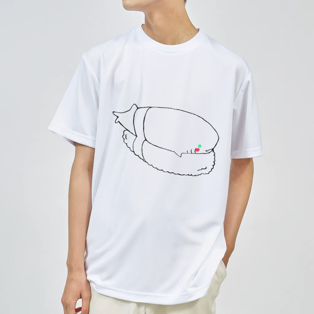 狂橋　おとぎの館のカグラザメのおすし線画ver ドライTシャツ