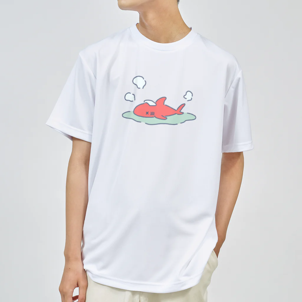 サメ わりとおもいののぼせたサメ ドライTシャツ