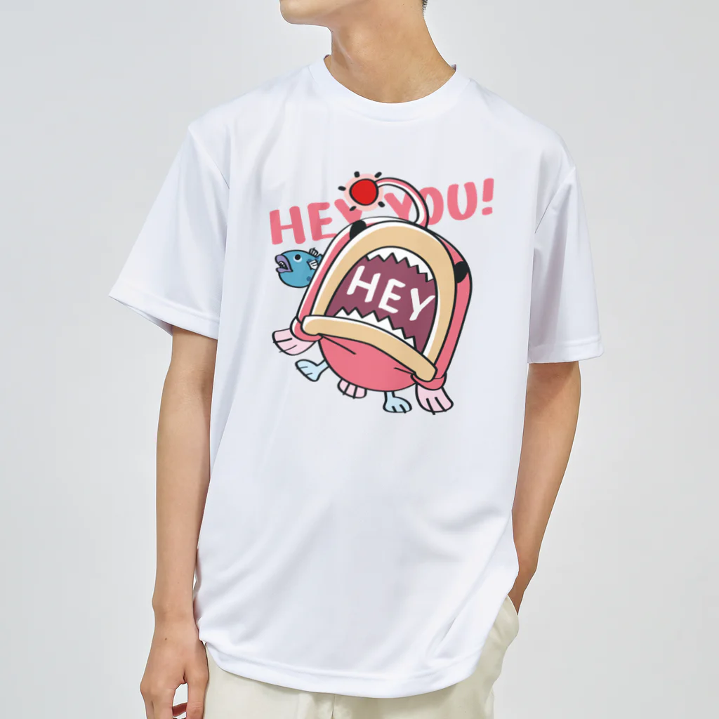 イラスト MONYAAT のHEY YOU!*釣れたかもA* ドライTシャツ