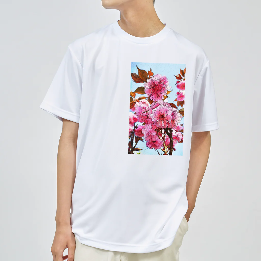 LalaHangeulの八重桜 Dry T-Shirt