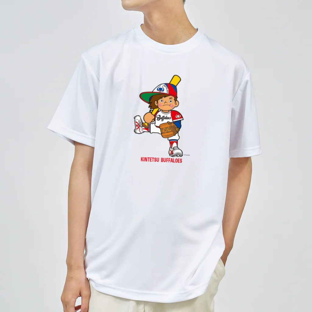 バッファ君  goods【近鉄バファローズ／1976-1996】の【新】バッファ君（英）／ベーシックポーズ ドライTシャツ