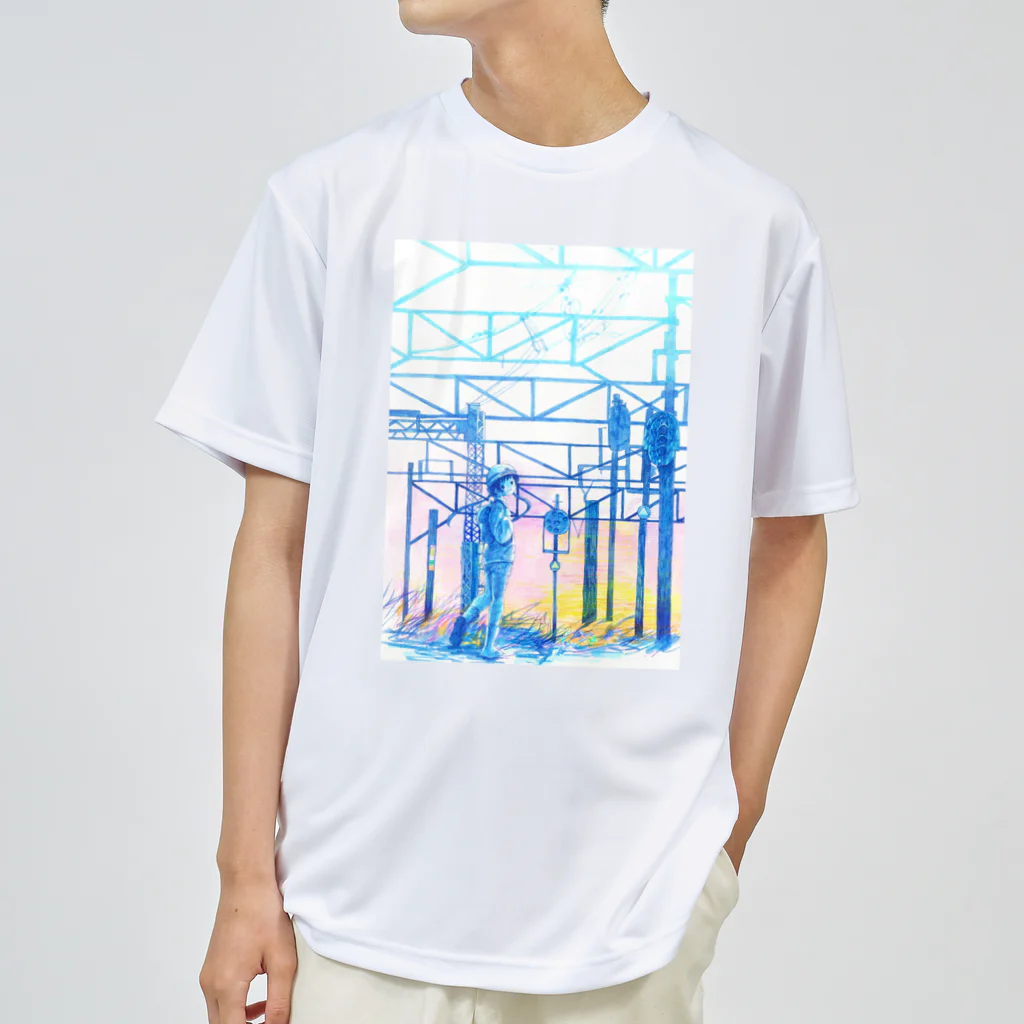 新商品PTオリジナルショップの矢ヶ崎第一閉そく信号機(碓氷線) Dry T-Shirt