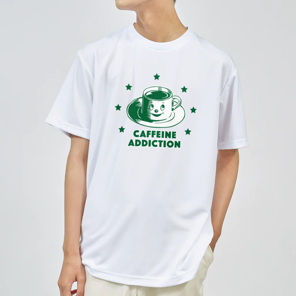 LONESOME TYPE ススのカフェイン中毒 (CAFFEINE ADDICTION：GREEN) ドライTシャツ