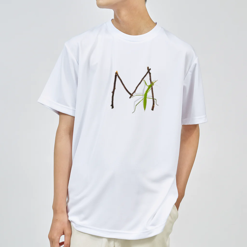 aicecreamの【M】カマキリついてるよ！イニシャル ドライTシャツ