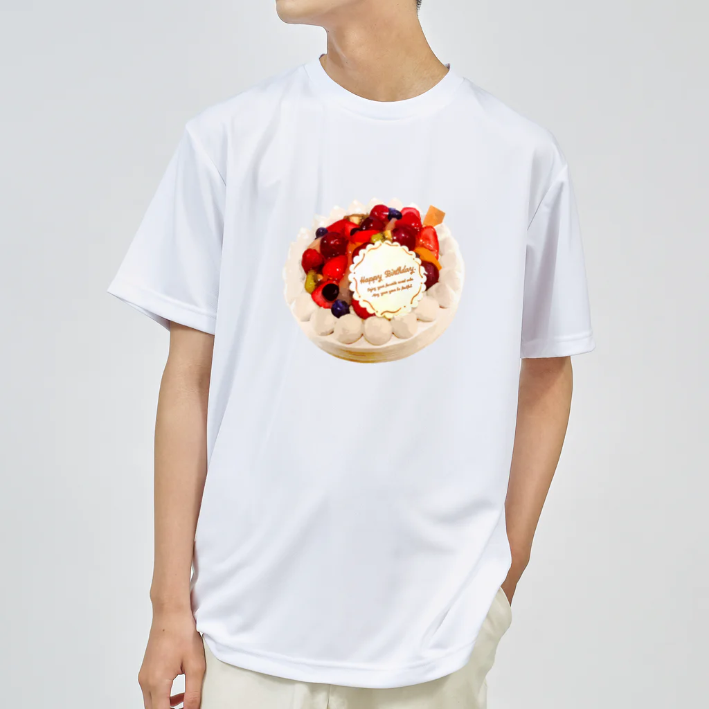 kimchinのフルーツたっぷりのデコレーションケーキ ドライTシャツ