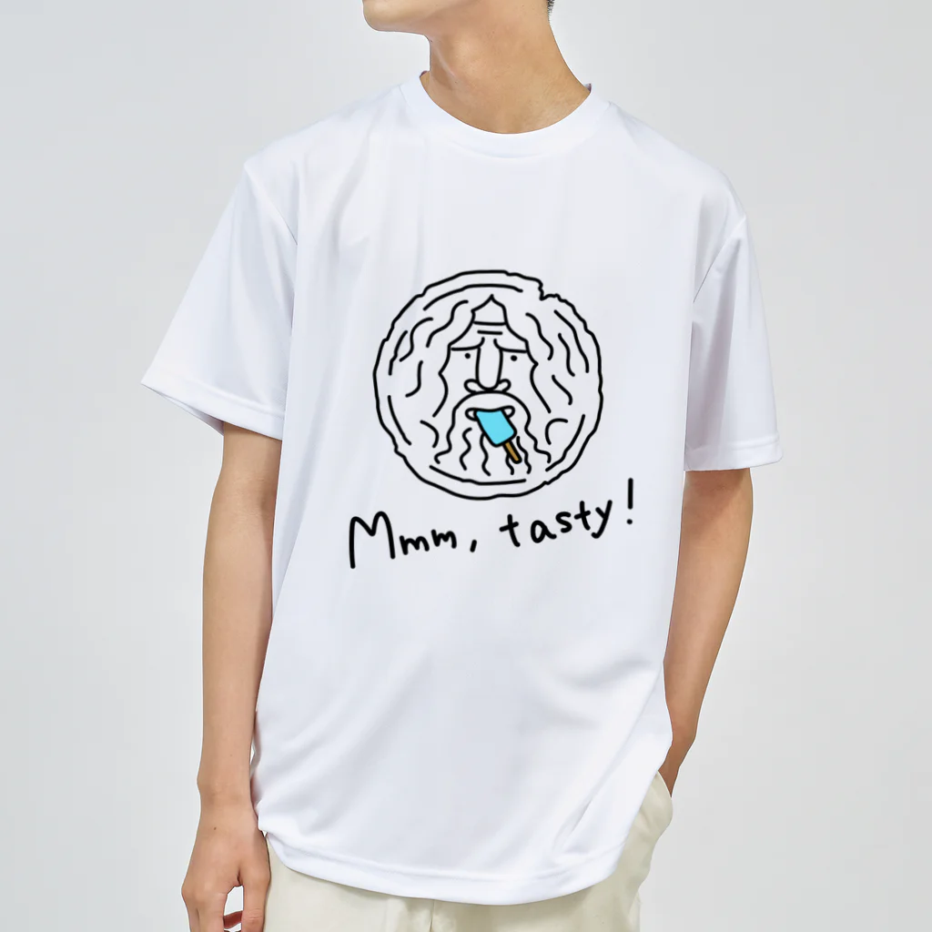 モリチエコの初めての味　ソーダアイス　Mouth of truth 真実の口 ドライTシャツ