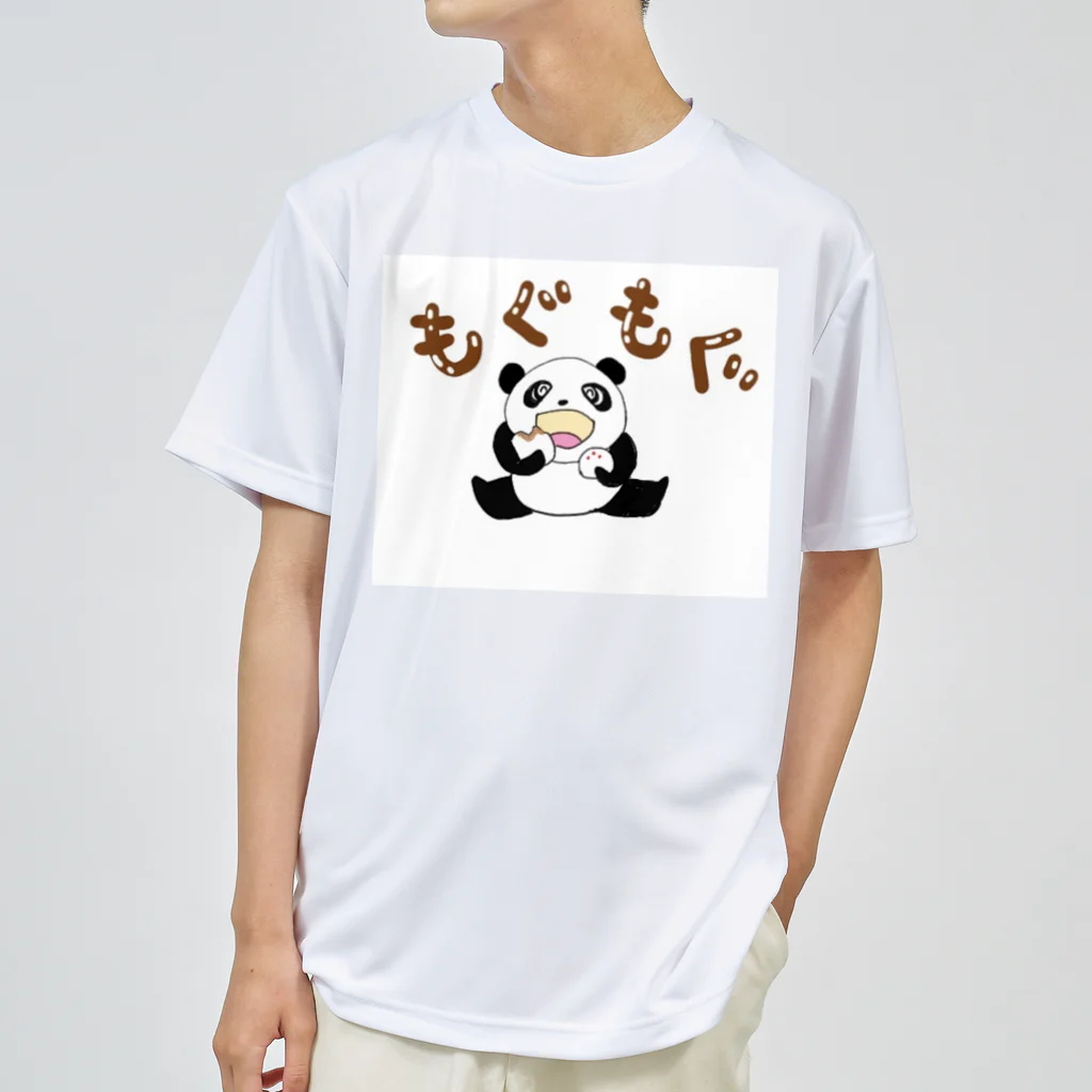 ORIちゃんのパンダパンダもぐもぐ ドライTシャツ