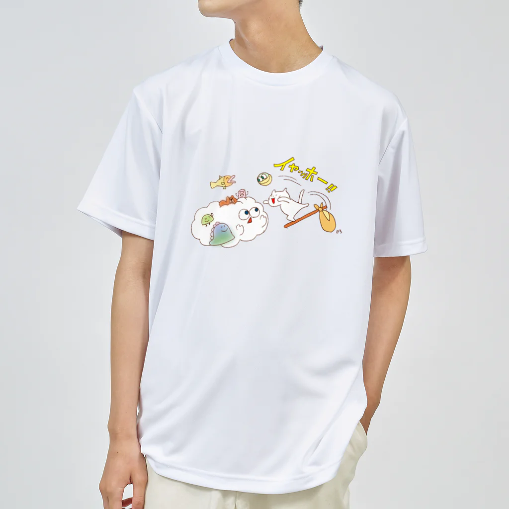 Hello Happy Catのよなぁ〜ファミリーとじろにゃん Dry T-Shirt