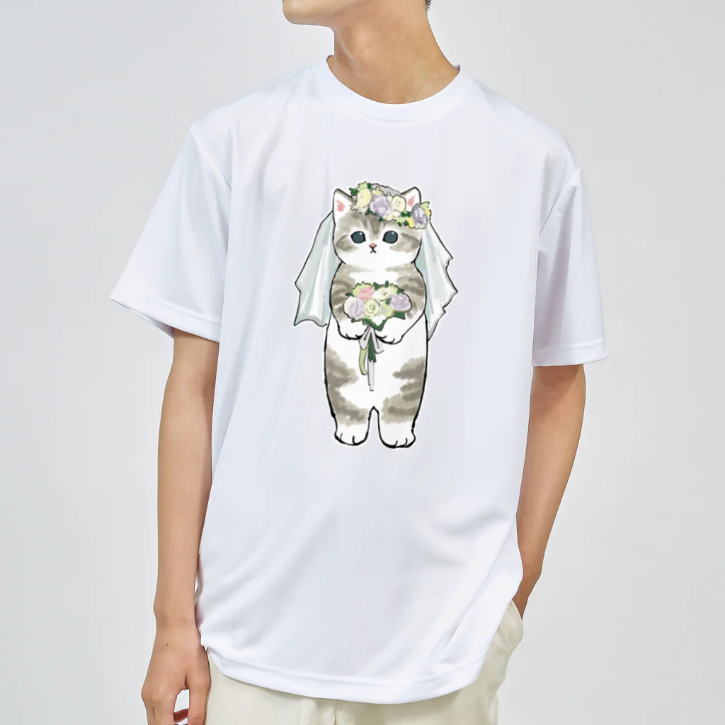 mofusandの花嫁にゃん ドライTシャツ