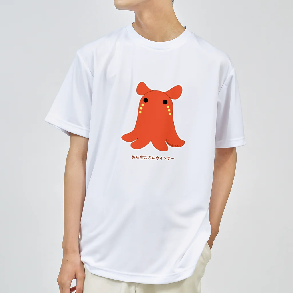 Draw freelyのめんだこさんウインナー ドライTシャツ