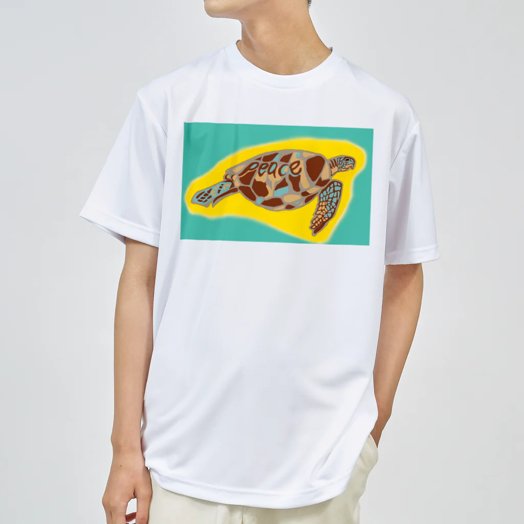 YellowSeed　by　MackPicasso　　の青海ガメ(2) Dry T-Shirt