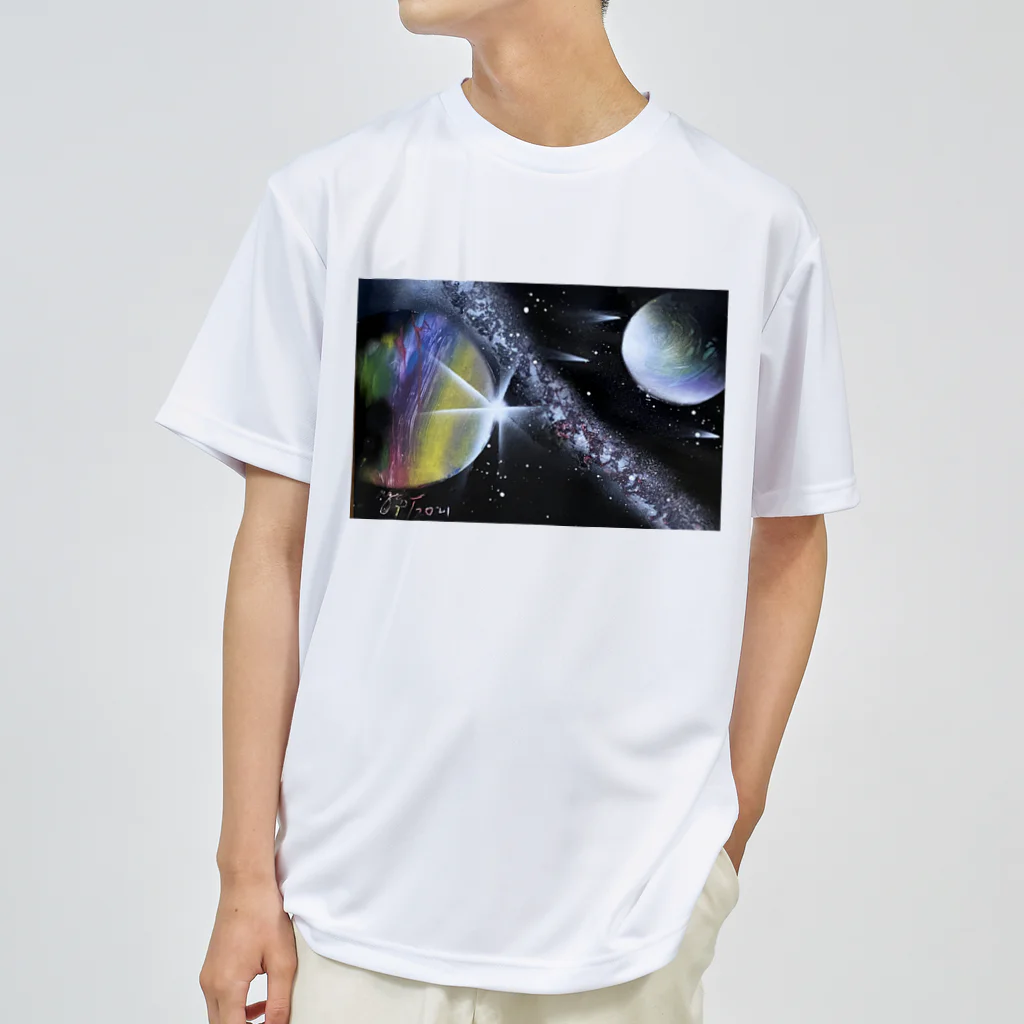 Yessy&Tomo Tienda de artistasの七夕の銀河 Dry T-Shirt