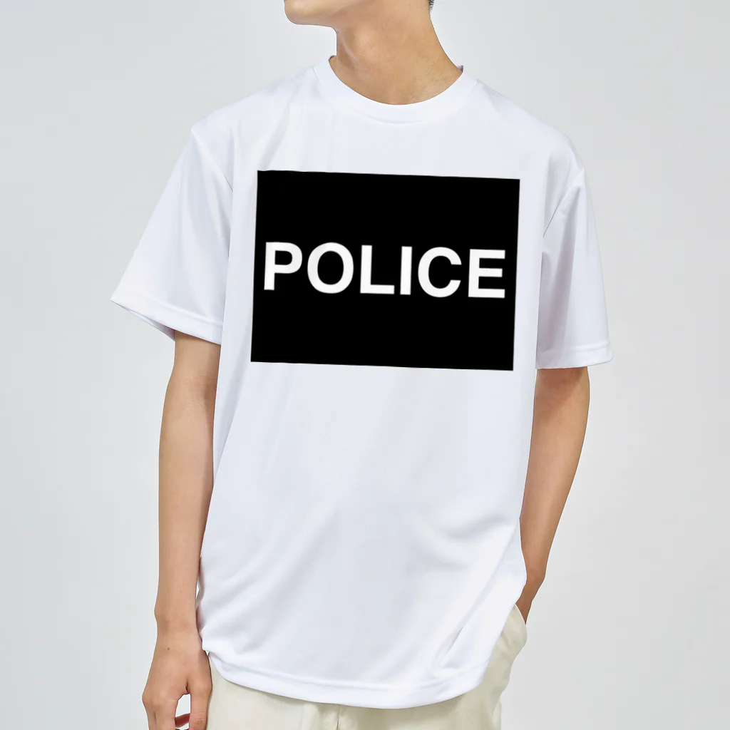 エージェントの警察応援POLICEマスク ドライTシャツ