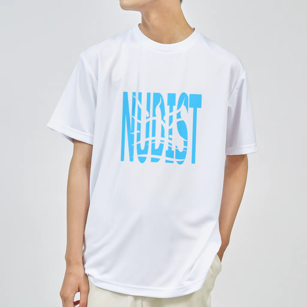 Goods for Naturists.のヌーディスト（青） ドライTシャツ