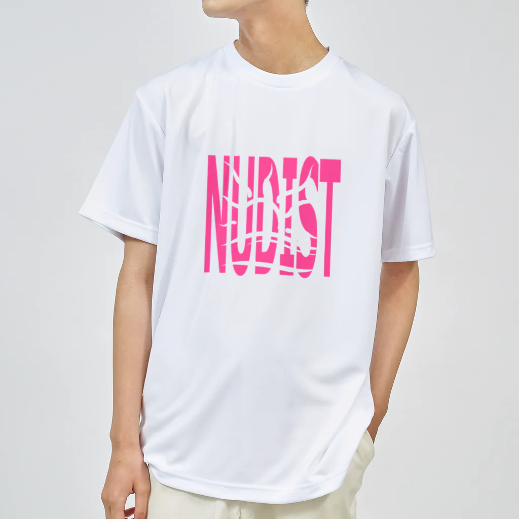 Goods for Naturists.のヌーディスト（桃） ドライTシャツ