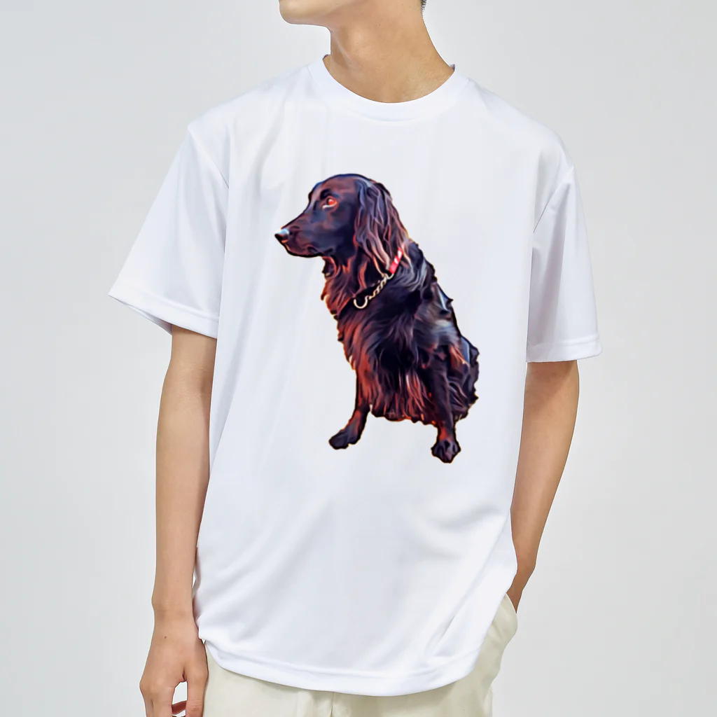 flatcoatedretrieverのflatcoated retriever ドライTシャツ