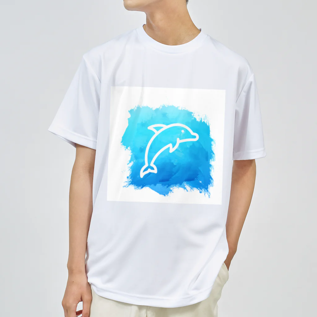 👑ＫＥＮ👑の涼しげに♥イルカ🐬 Dry T-Shirt