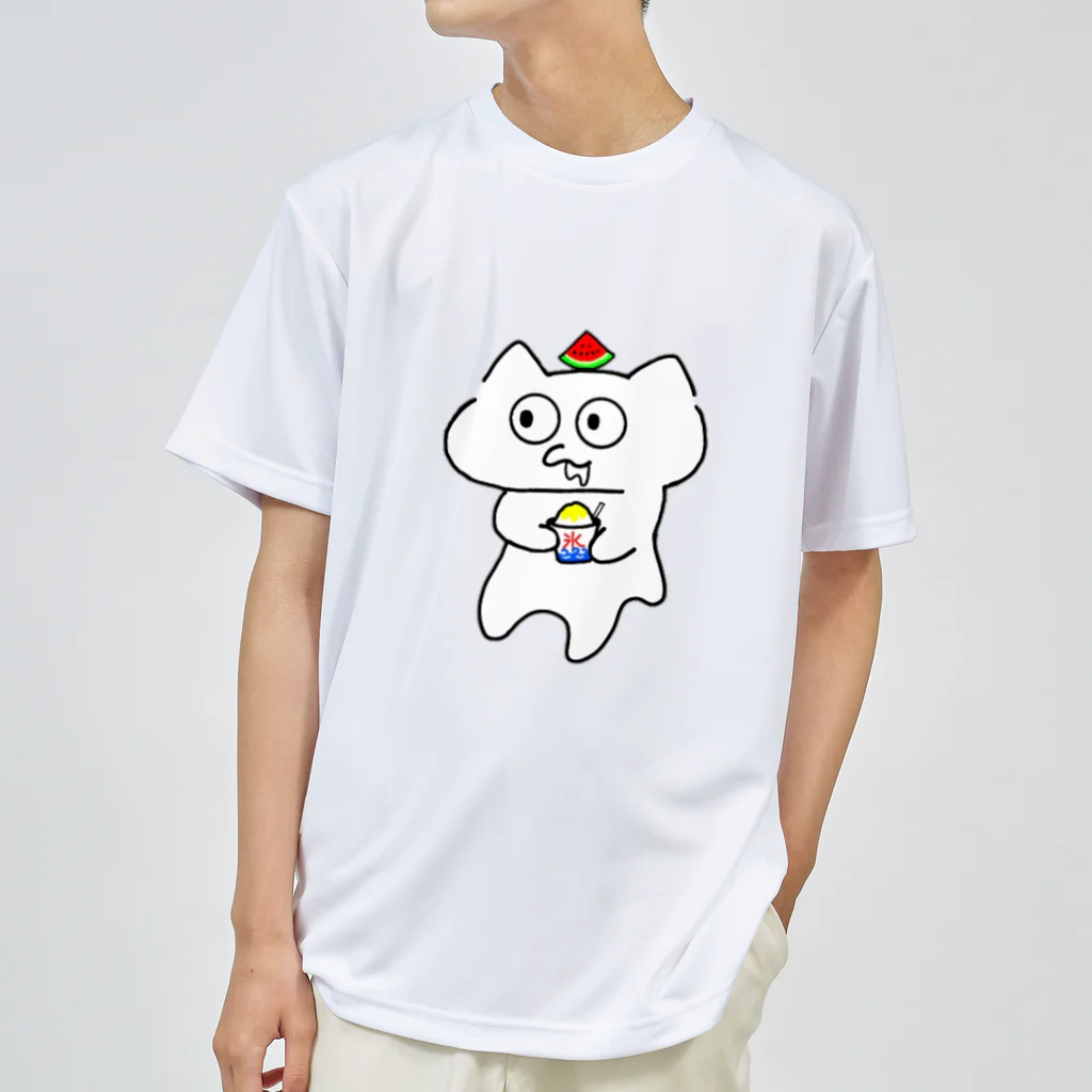 ennuのじゅるねこかき氷 ドライTシャツ