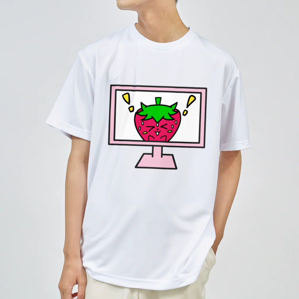 いちごのチーゴくん＆ゴーストベジタブルズのいちごのチーゴくん　テレビ ドライTシャツ