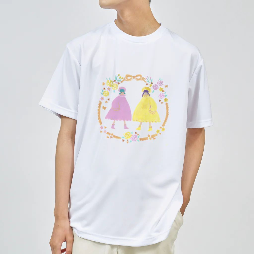 ぼんやり雑貨店のてくてくガールズ ドライTシャツ