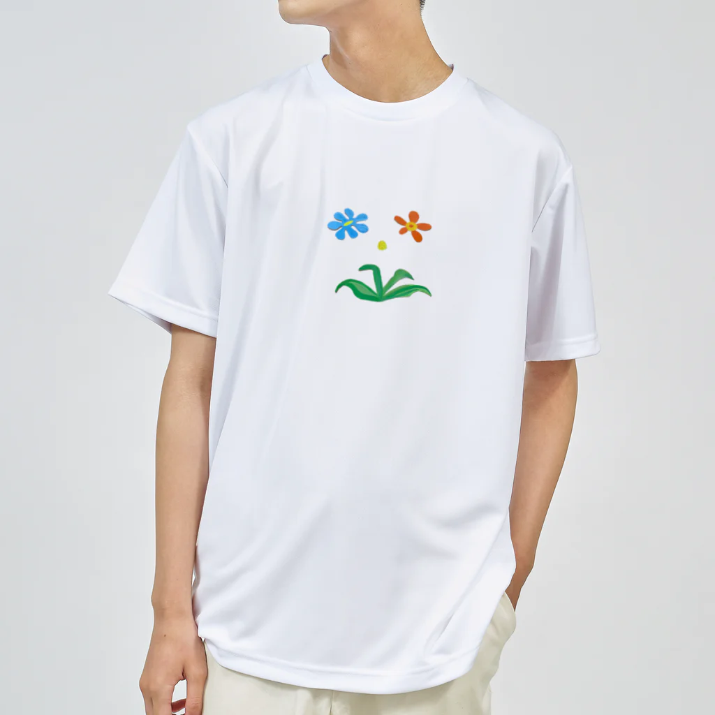 rabbit_costumeのお花のTシャツ ドライTシャツ