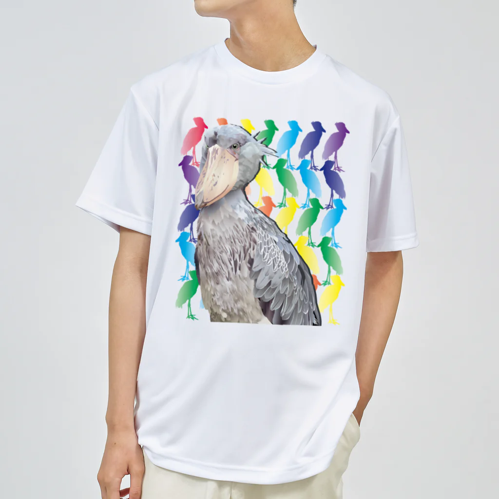 piyopiyobrandのハシビロコウ Dry T-Shirt