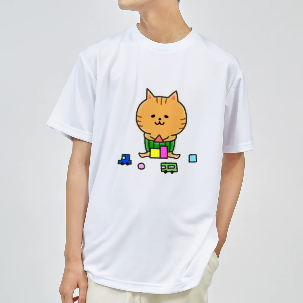 もちぱっちのはらまきにゃんこ Dry T-Shirt