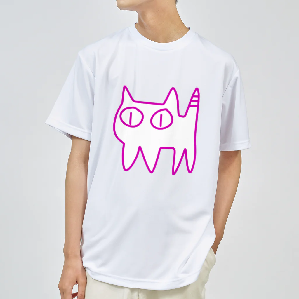 きょうは、なにをきようか。のねこですから。ピンク ドライTシャツ