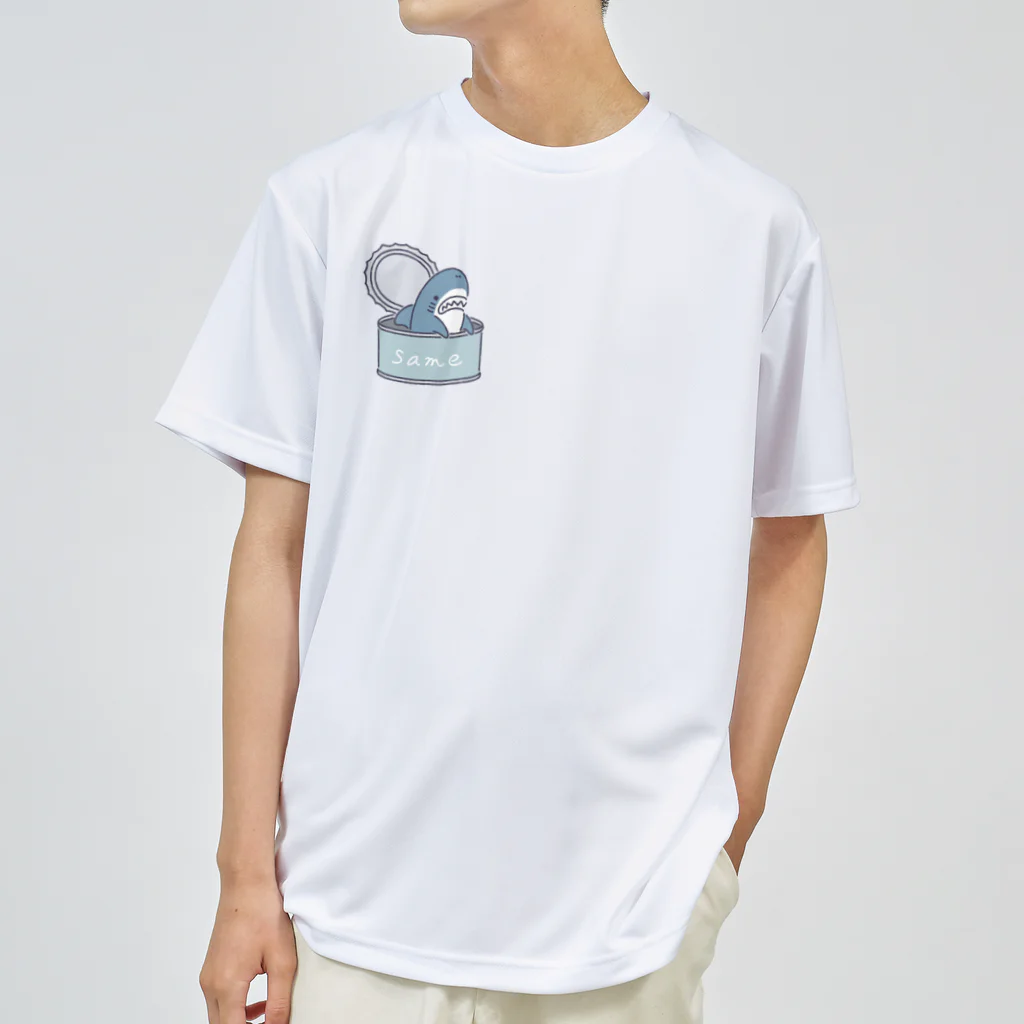 サメ わりとおもいのサメの缶詰ワンポイント Dry T-Shirt