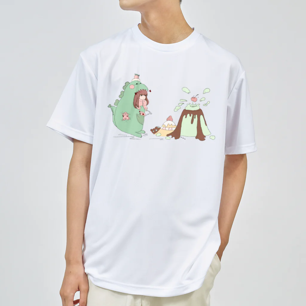 おとむしふぁくとりーのガオガオおと星人　抹茶ザウルス🍃Tシャツ Dry T-Shirt