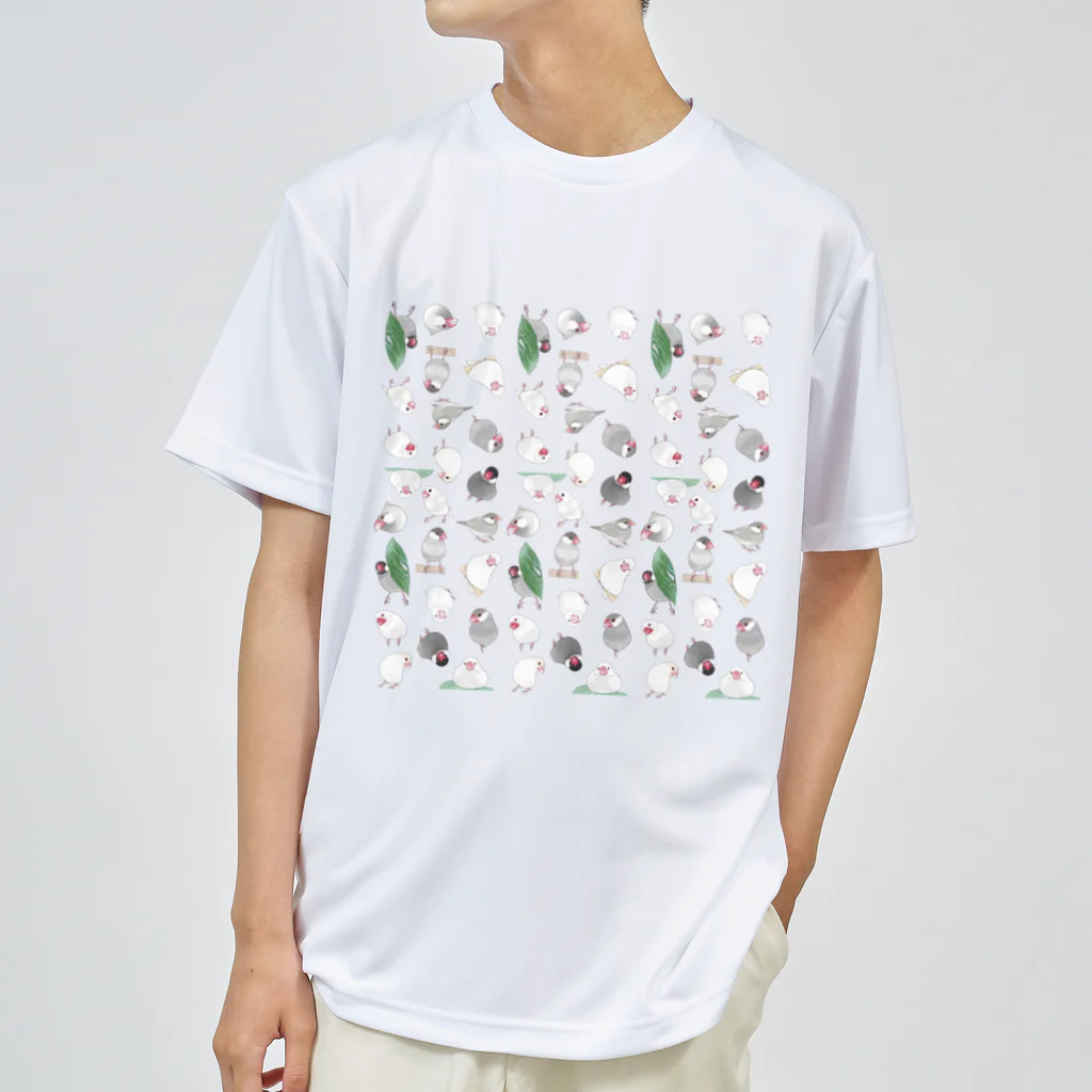 まめるりはことりのたっぷり文鳥ちゃん【まめるりはことり】 Dry T-Shirt