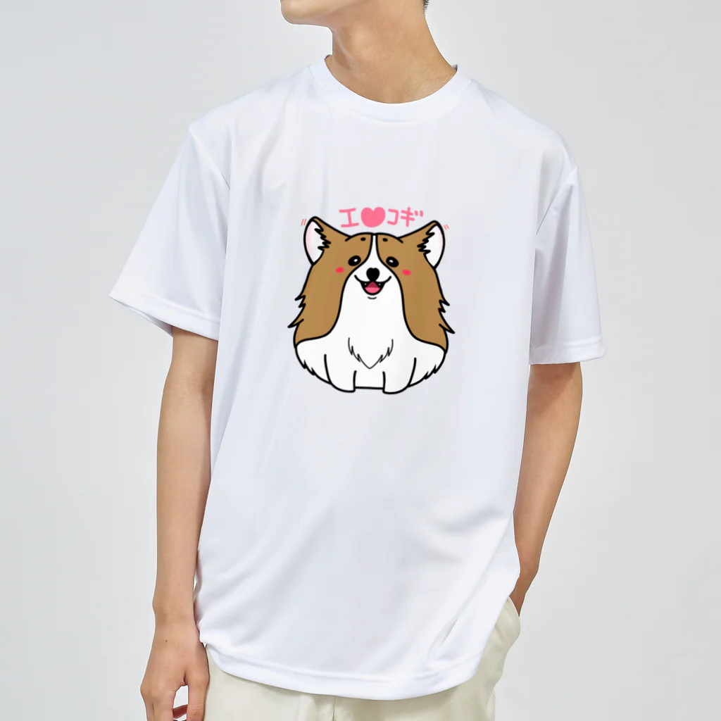 I❤CorgiのI❤コギ Dry T-Shirt