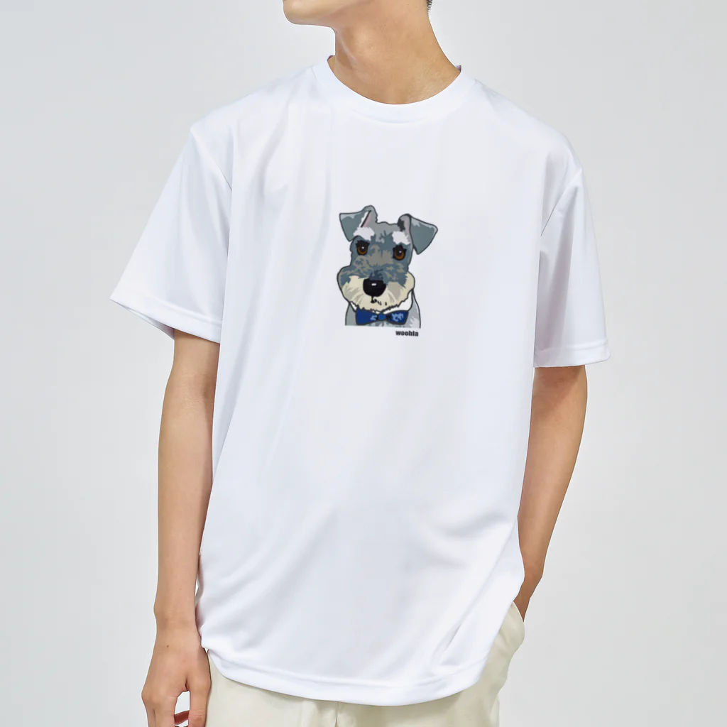 woohlaの蝶ネクタイのシュナ Dry T-Shirt