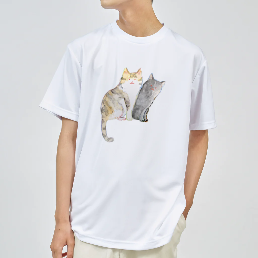 nicospyderのねこちゃん姉妹 ドライTシャツ