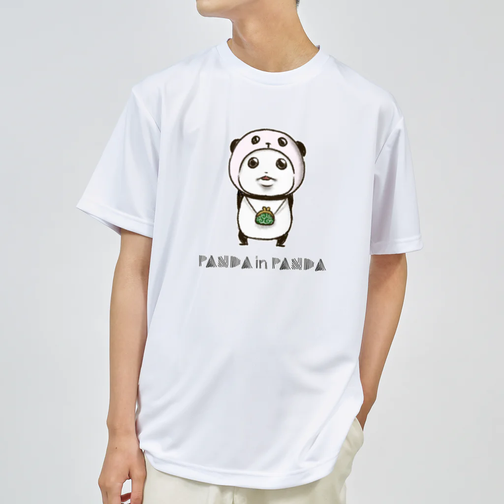 スパイシー千鶴のパンダinぱんだ(財布) Dry T-Shirt