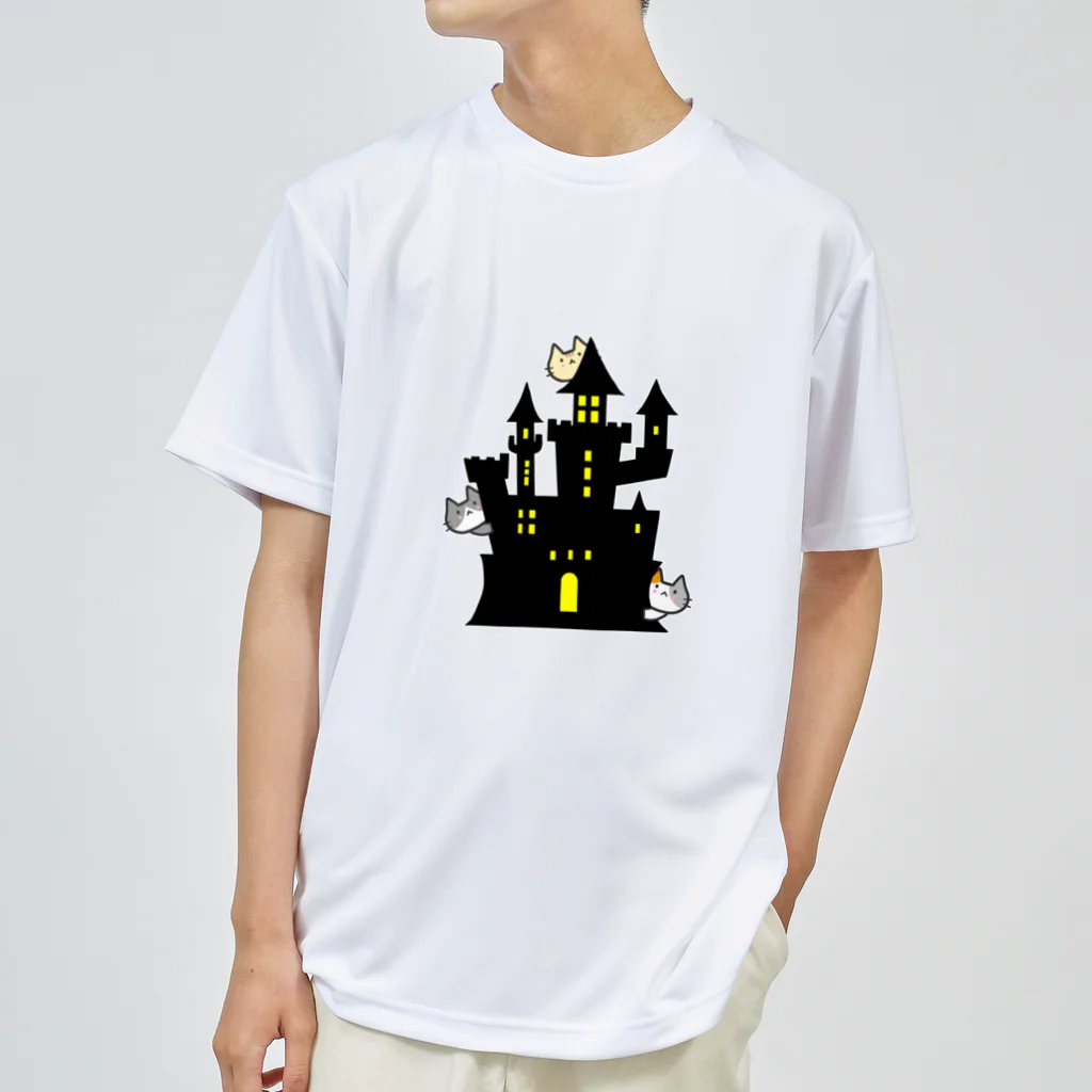 めいぷるのハロウィン城にゃ ドライTシャツ