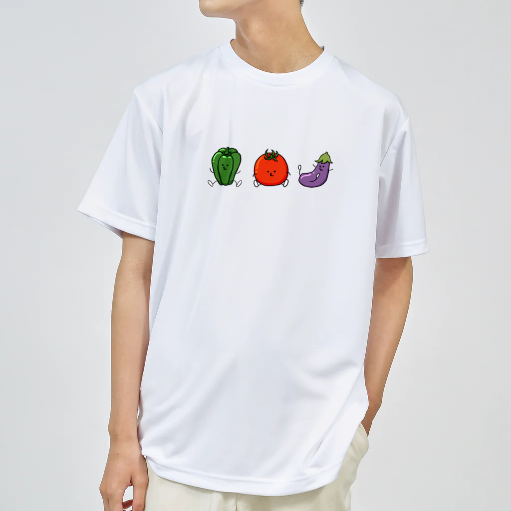 くつしたマン屋さんの夏野菜達 Dry T-Shirt