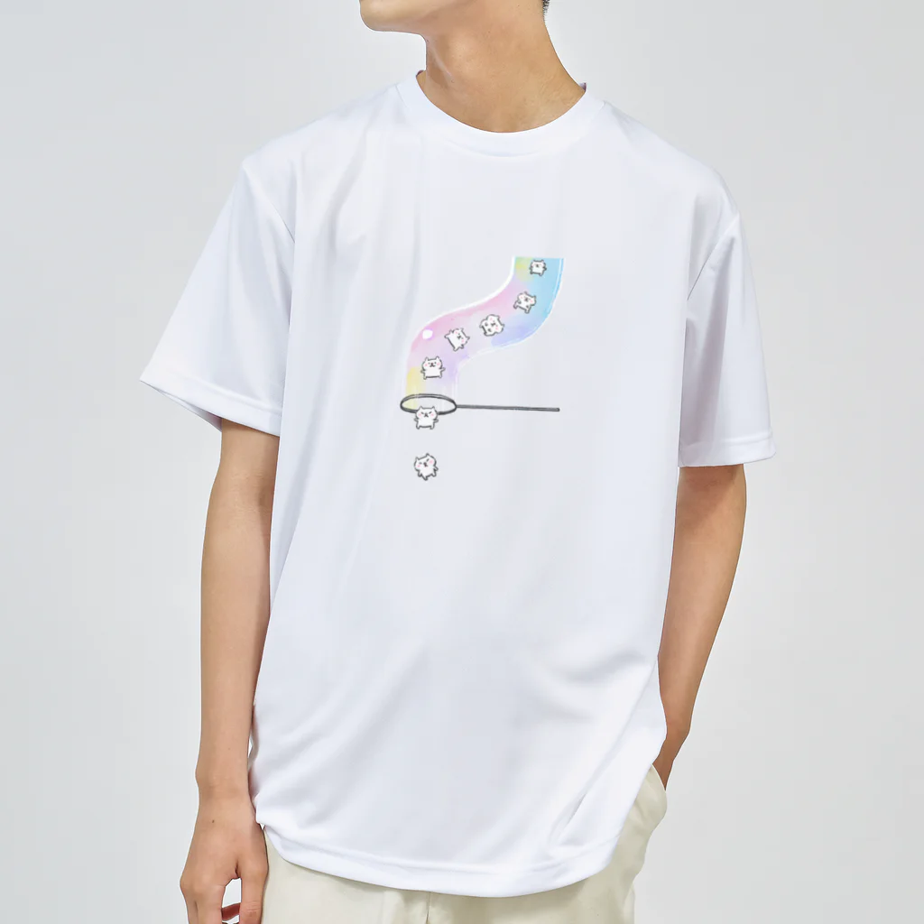 chocosshi shopのつらなりねこ Dry T-Shirt