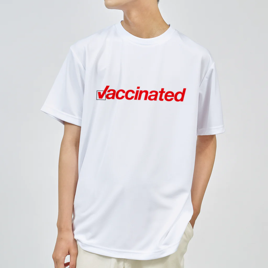 Life of heArtのVaccinated／新型コロンウイルス・ワクチン接種済み ドライTシャツ