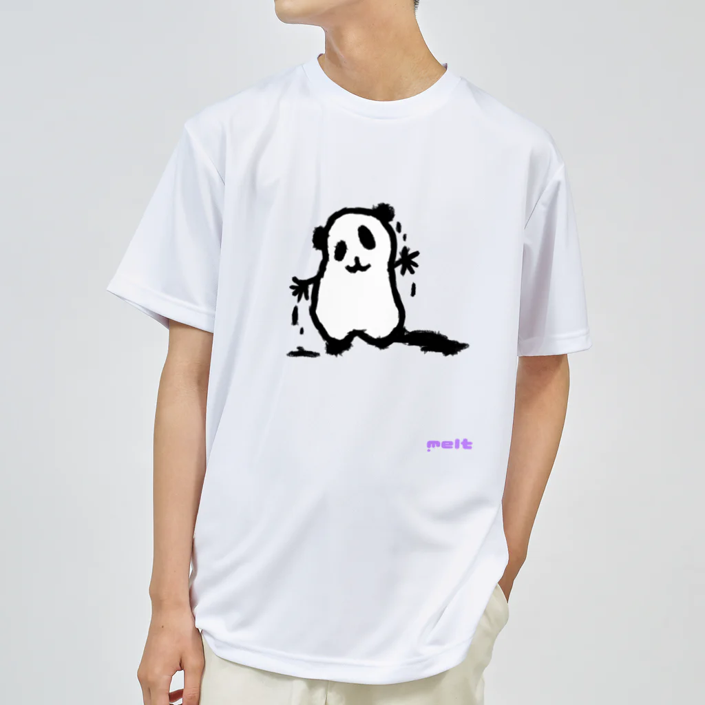 ダラケルヒトのmeltyぱんだ【夜更け】 ドライTシャツ