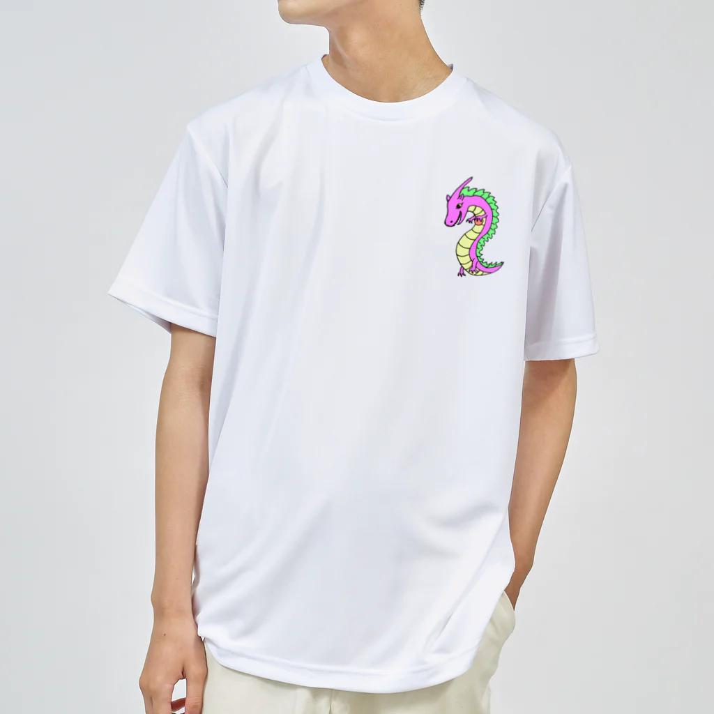 きつね屋のピンクドラゴン Dry T-Shirt