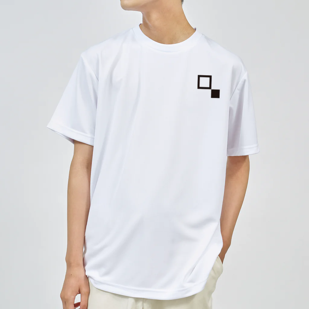 A.Isseiのカラーブロッキング　Only black. ドライTシャツ