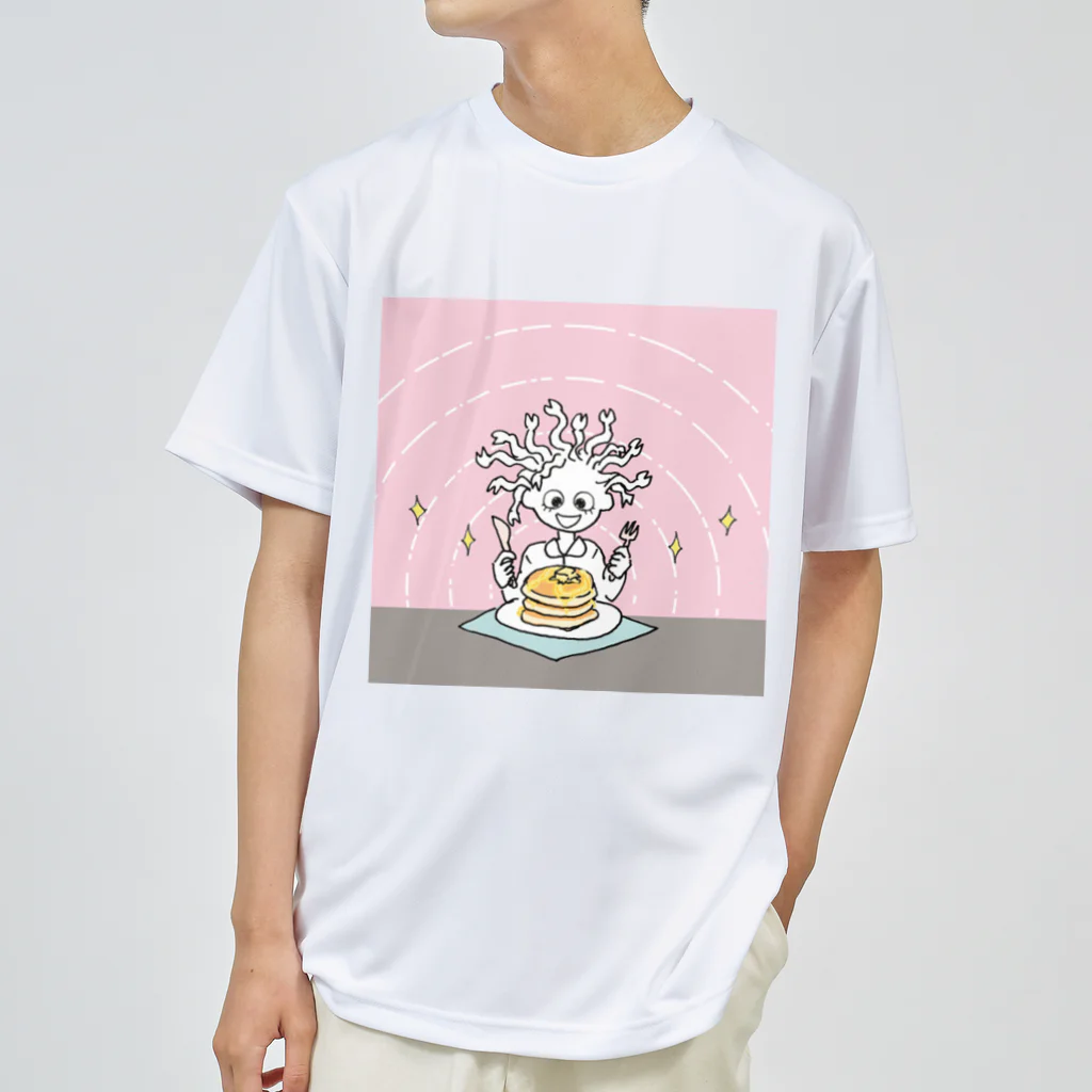 杜の魚のホットケーキとメドゥーサ ドライTシャツ