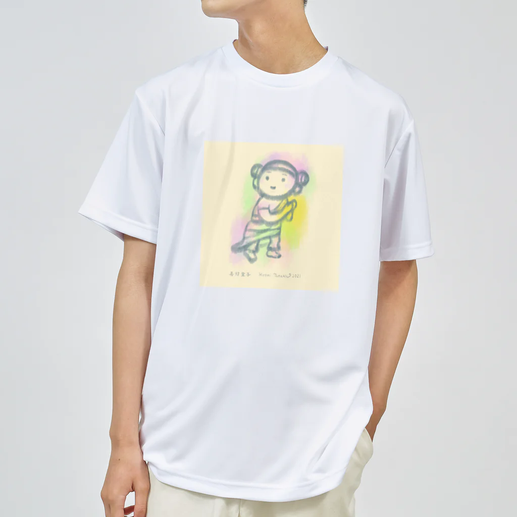 田中ひろみ(usagitv)のゆる仏画「善財童子」 ドライTシャツ