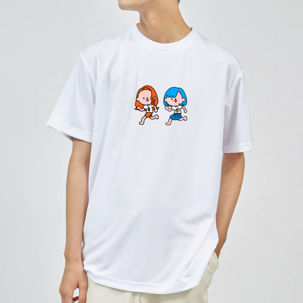 アーモンド🐴🐣の橙と青の女の子 Dry T-Shirt