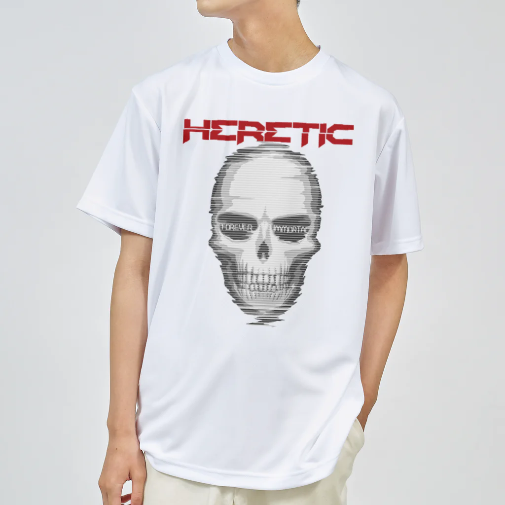 H E R E T I CのNoise skull ドライTシャツ