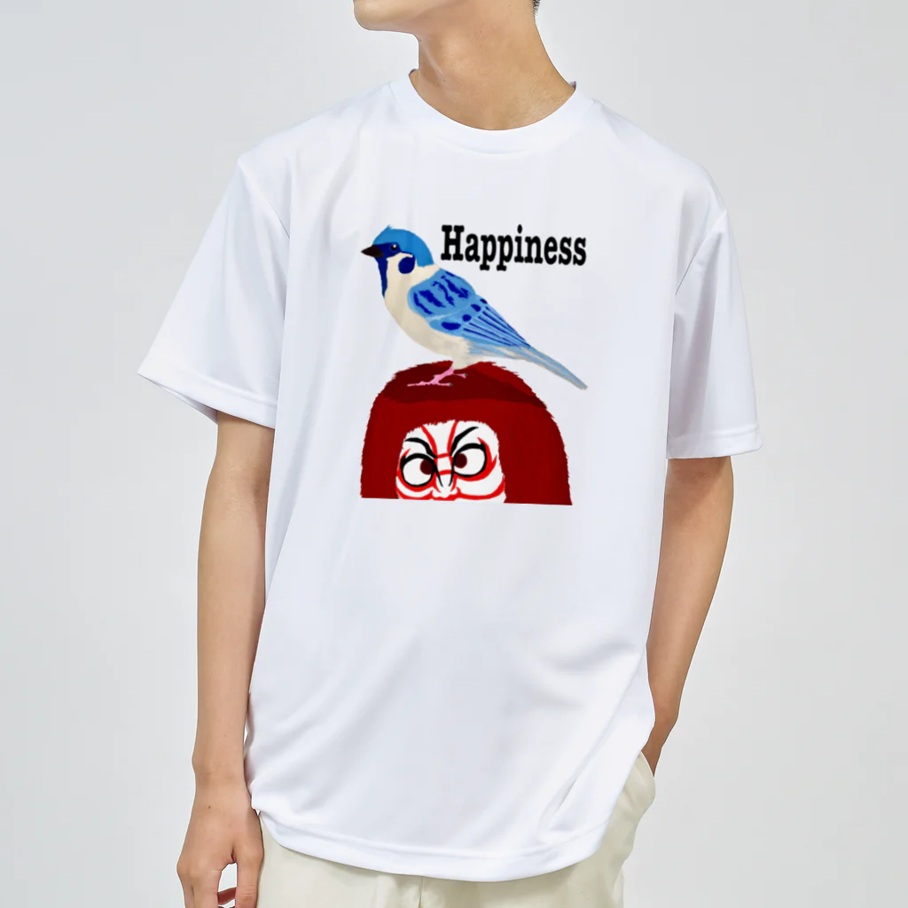 73s(なさすぺしゃる仮)の青い雀 ドライTシャツ