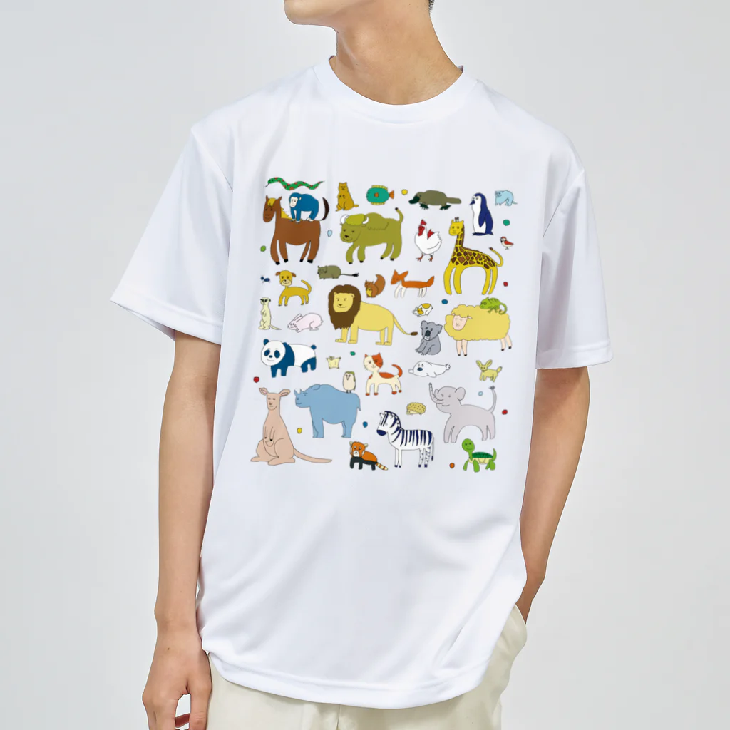 マリエ・フェスティバル・ショップの動物の名前を覚えよう Dry T-Shirt