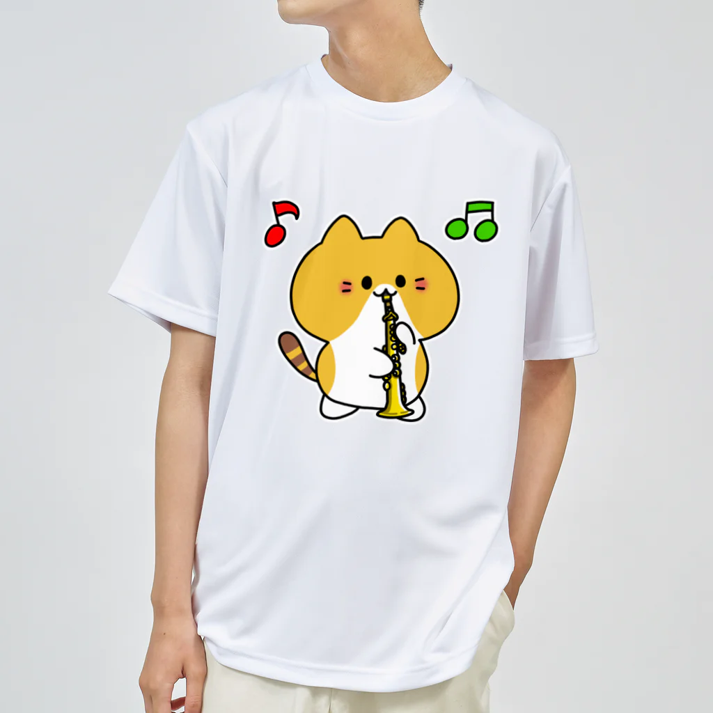  ふじねこ屋のソプラノサックスねこ Dry T-Shirt