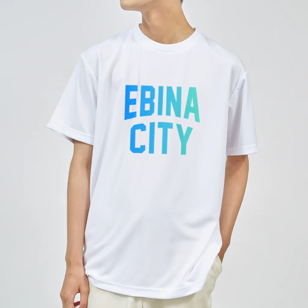 JIMOTOE Wear Local Japanの海老名市 EBINA CITY ロゴブルー Dry T-Shirt